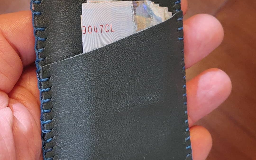 hand made pig skin wallet